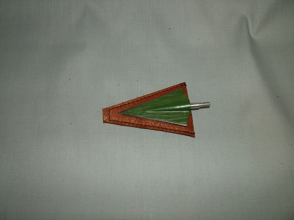 Leather Broadhead Sheath 2 Blade